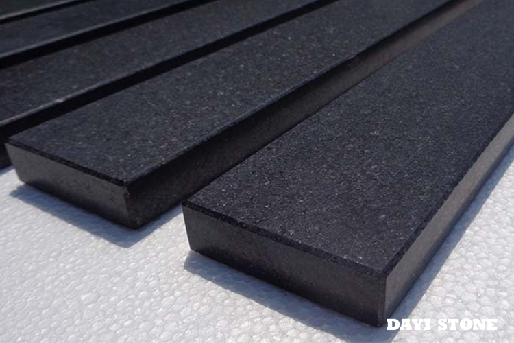 Window Sill Shanxi Black Granite Stone Top front and two head Polished Lx15x3cm - Dayi Stone